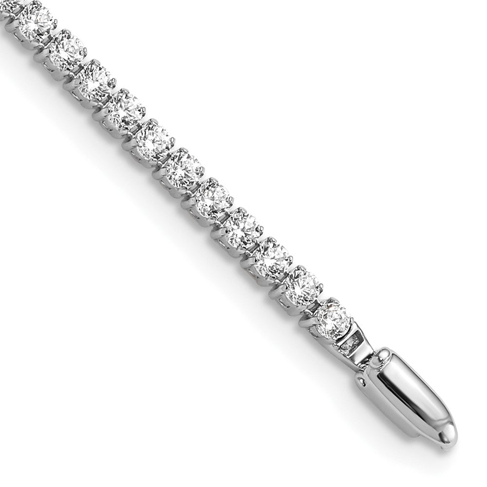 14kw 3 1/5ct Lab Grown Dia VS/SI+ G+ Comp Round Tennis Bracelet